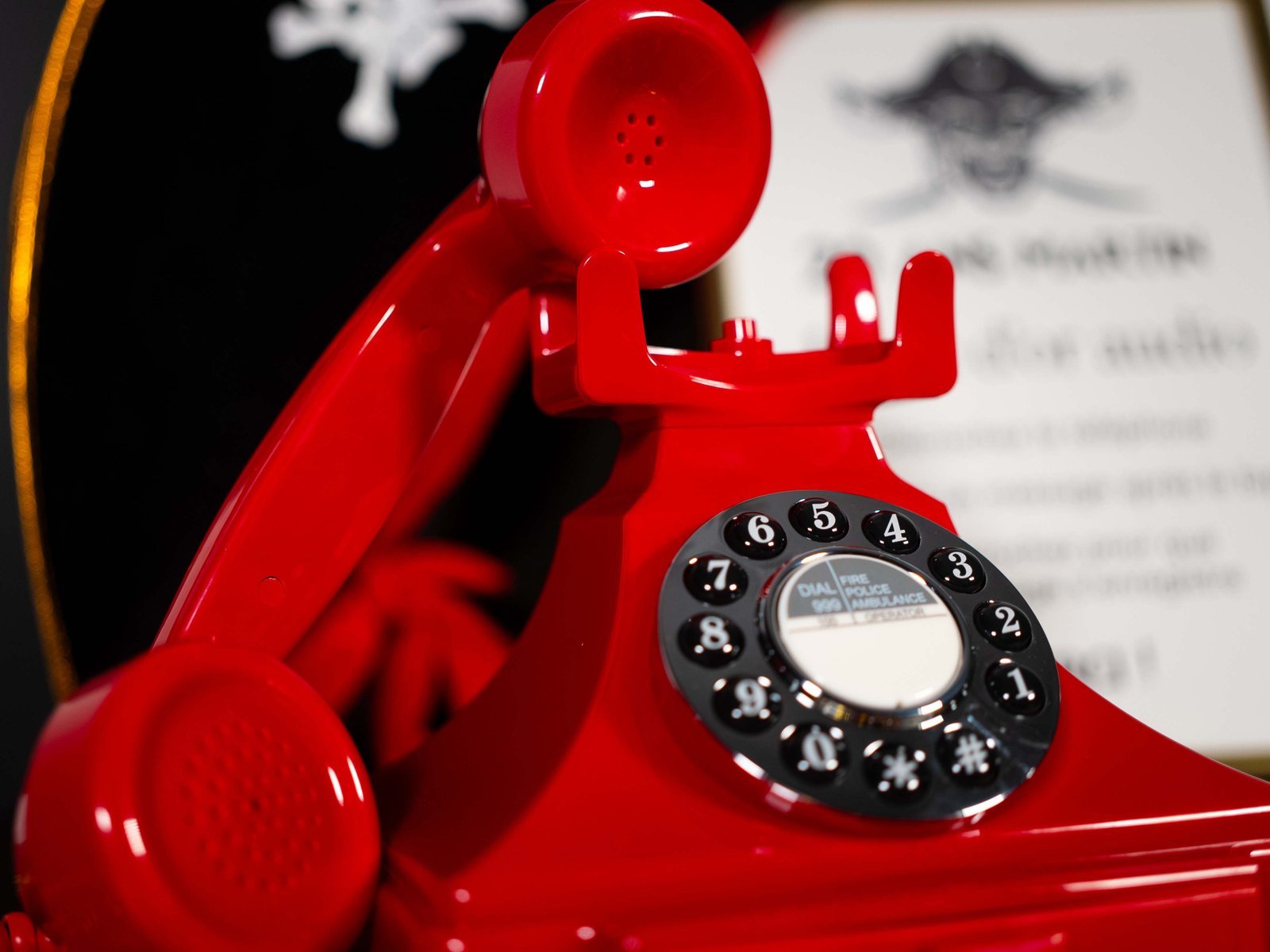 Téléphone livre d’or audio Scarlett, rouge